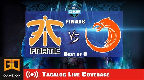 PH DOTA 2 LIVE TNC Vs Fnatic BO5 FINALS ESL One YouTube