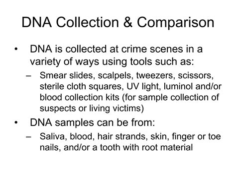 Dna In Forensics Ppt