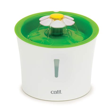Catit Flower Fountain with Triple Action Filter, Cat Drinking Water
