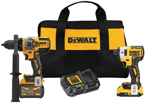 Dewalt 20v Max Cordless Brushless Hammer Drill Driver Combo Kit With