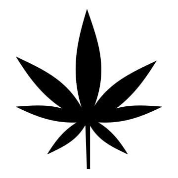 Leaf Cannabis Leaf Silhouette Icons PNG Images | 180+ Vector Icon Packs ...