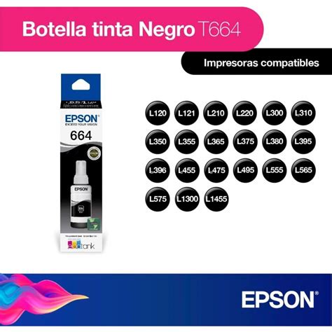 Epson Botella De Tinta Ecofit Color Negro T Al