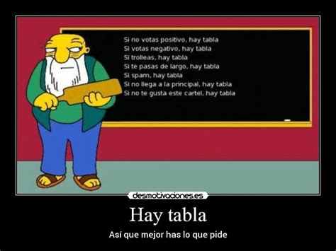 Hay Tabla Desmotivaciones