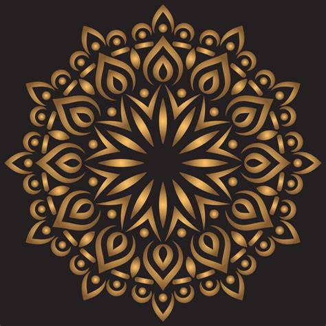 Premium Vector Luxury Golden Ornamental Mandala Background Design