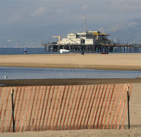 Santa Monica Pier in LA stock photo. Image of nice, blue - 12646960