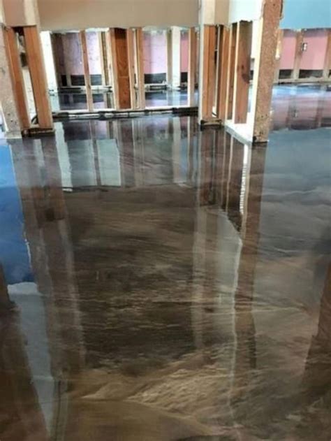 Metallic Epoxy Basement Floor / Lava Flow metallic epoxy flooring #MetallicEpoxy # ... - Using ...