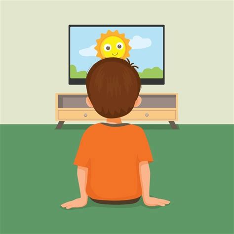 1,402 Cartoon Kids Watching Tv Stock Vectors and Vector Art | Shutterstock