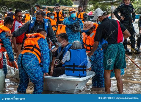 Tragic Situation Of The North Selangor Flood Following Heavy Rainfall