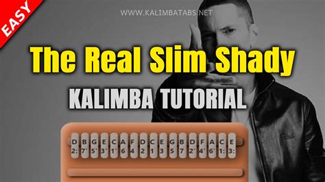 The Real Slim Shady Ringing Tone Kalimba Tabs Letter Number Notes