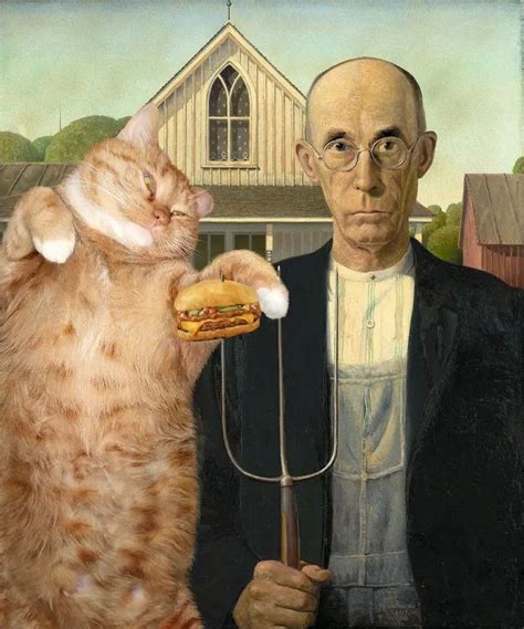 Review Fat Cat Art Famous Masterpieces Improved By A Ginger Cat With