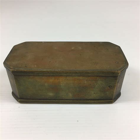 Antique 18th Century Brass Tobacco Box 11cm In Width — Wheeler Antiques