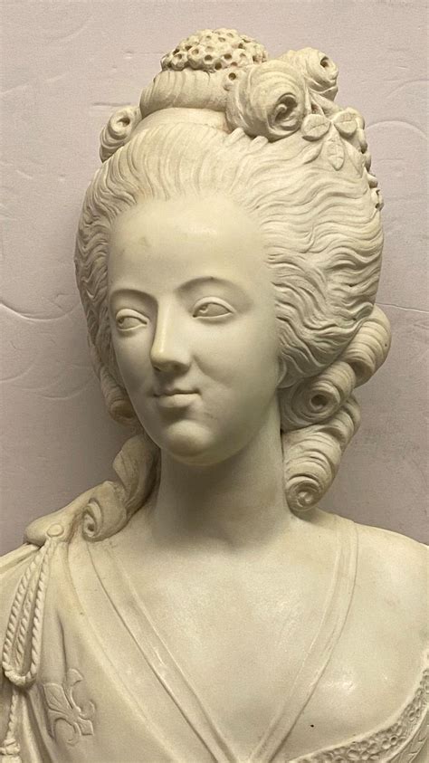 French 19th Century Marie Antoinette Marble Bust At 1stdibs Marie Antoinette Bust