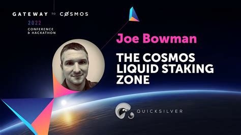 Joe Bowman From Quicksilver The Cosmos Liquid Staking Zone YouTube