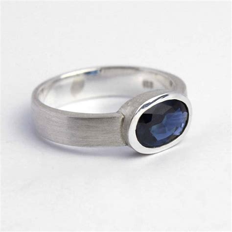 Ring 925er Silber Mit Echtem Saphir Blau Jetzt Bestellen