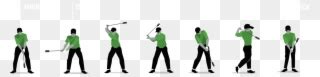 Golf Swing Png Clipart Freeuse - Golf Swing Silhouette Transparent Png (#677952) - PinClipart