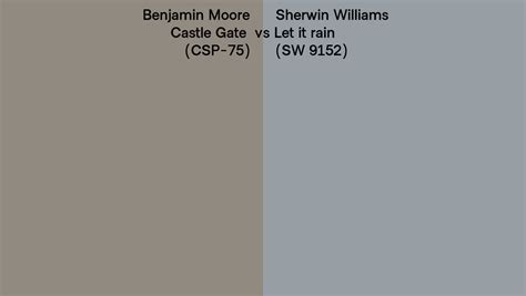 Benjamin Moore Castle Gate Csp Vs Sherwin Williams Let It Rain Sw