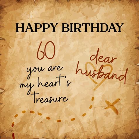 Treasure Map Happy 60th Birthday My Dear Husband | Boomf