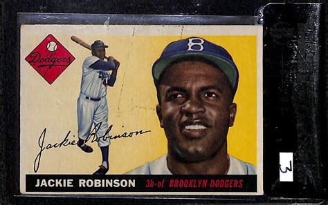 Lot Detail Topps Jackie Robinson Card Bvg