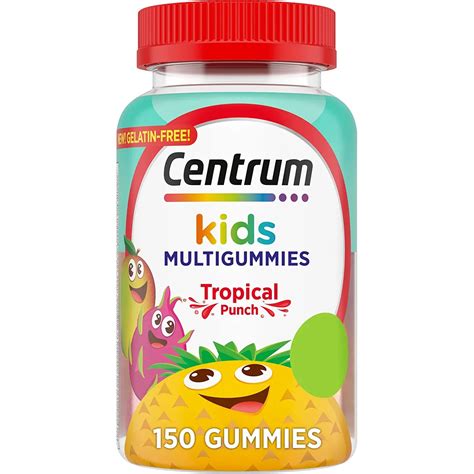 Centrum Kids 150 gomitas Vitaminas para niños Multivitaminico Sin