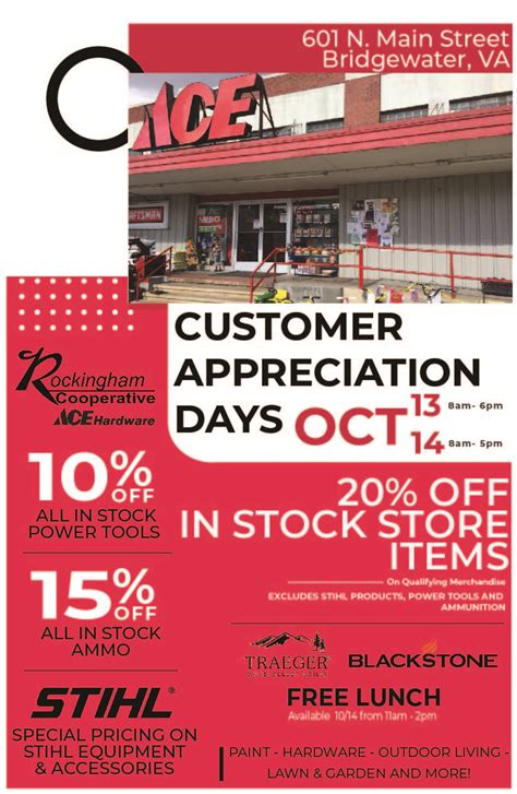 Customer Appreciation Day Bridgewater Ace Rockingham Cooperative