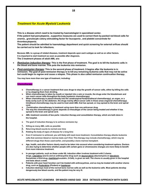 Leukemia Acute Myeloid Leukemia Magdi Sasi PDF