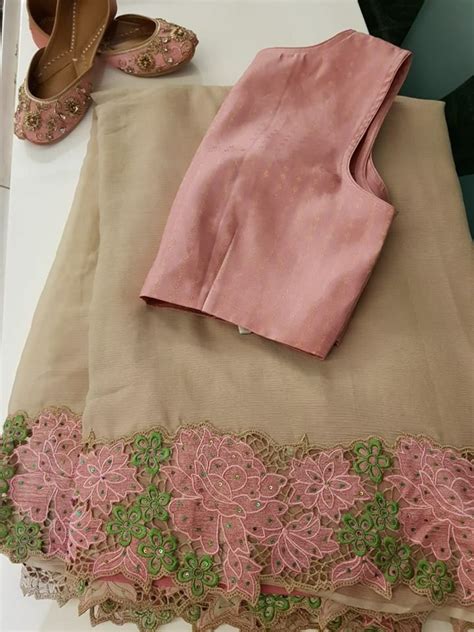 Whatsapp On 9496803123 To Customise Handwork And Cutwork Sarees