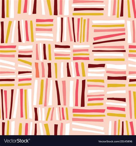 Abstract Doodle Blocks Seamless Background Vector Image