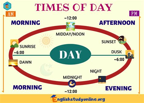 11 Different Times of Day with Interesting Facts and Examples - English ...