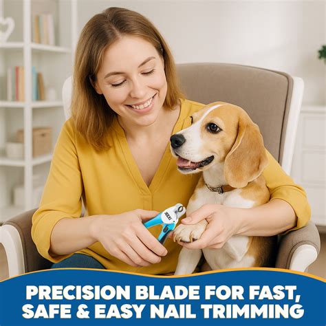 JEEXI LED Dog Nail Clippers with Light – Quick Sensor for Safe & Easy