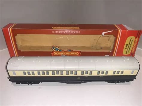 Hornby R Gwr Composite Coach Choc Cream Oo Gauge Boxed