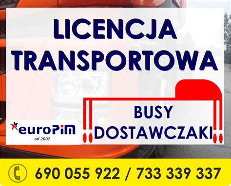 Licencja Transportowa Do 3 5 Tony Licencja Dla BUSIARZY LM1 EuroPiM