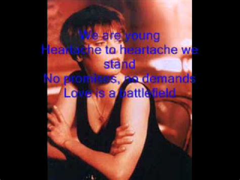 Pat Benatar Love Is A Battlefield Lyrics Youtube