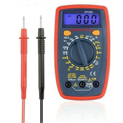 Portabel Digital Multimeter Elektrisk Testare 2000 Digital Multimeter