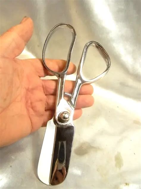 ANCIENNE PAIRE DE Ciseaux Outil De Metier Acier Forge Chrome Scissors