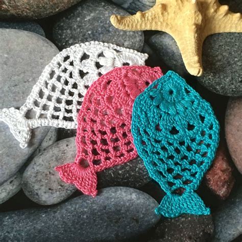 Fish Pattern Fish Applique Crochet Fish Applique Crochet Etsy Canada