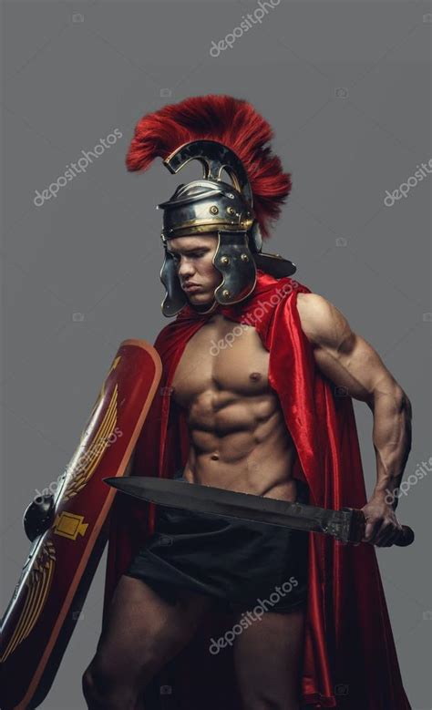 Man In Roman Armour Stock Photo By Fxquadro