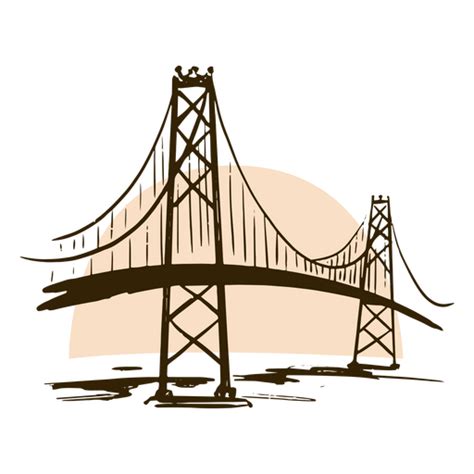 Diseño Png Y Svg De Puente Del Garabato De San Francisco Para Camisetas