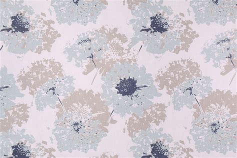 Premier Prints Fairy Printed Cotton Drapery Fabric in Spa Blue