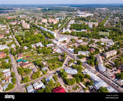aerial view  yegoryevsk stock photo alamy
