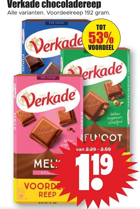 Verkade Chocoladereep Aanbieding Bij Dirk