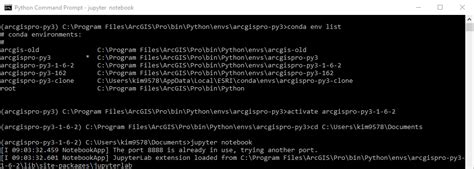 Solved Switch Jupyter Notebooks To Cloned Python Environm Esri