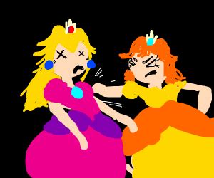 Princess peach vs. Daisy - Drawception