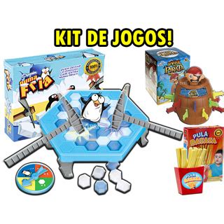 Kit Brinquedos Infantis Pinguim Quebra Gelo Jogos Interativos De Mesa