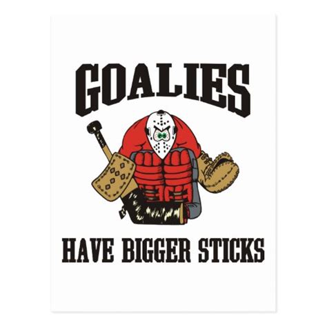 Funny Hockey Goalie Postcard | Zazzle