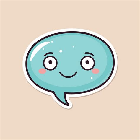 Cute Speech Bubble Cartoon Illustration 37244944 Vector Art At Vecteezy