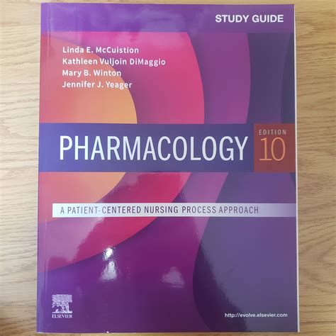 Study Guide For Pharmacology A Patient Centered Nursing Process