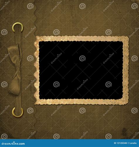 Brown cover for an album stock illustration. Illustration of design ...