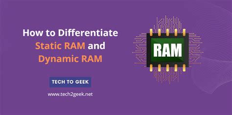 How To Differentiate Static Ram And Dynamic Ram