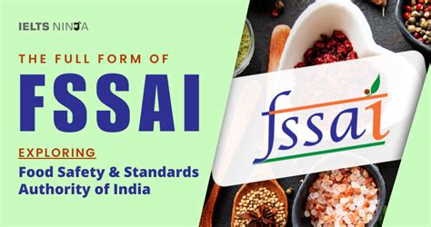 The Full Form Of Fssai Food Safety And Standards Authority Of India