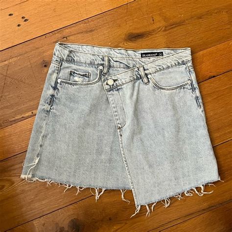 Blank NYC Skirts Blank Nyc Asymmetrical Jean Skirt Poshmark